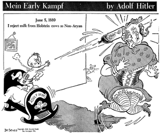 Illustration for article titled The extraordinarily surreal World War II editorial cartoons of Dr. Seuss
